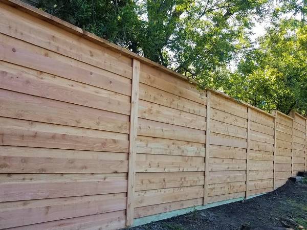 horizontal board on board fence florida